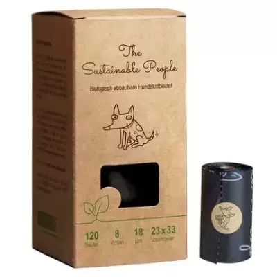 Sacos de Resíduos de Cão Biodegradáveis - Caixa com 8 rolos