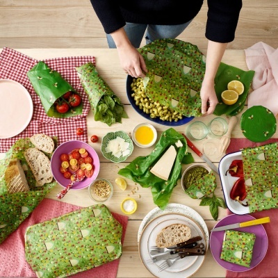 Food Wrap Cera Abelha – Land/Bee – 1 XL Beeswax Wrap Co.