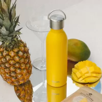 Garrafas Reutilizáveis Isotérmicas Active 600ml (inox reciclado ♻) - Qwetch