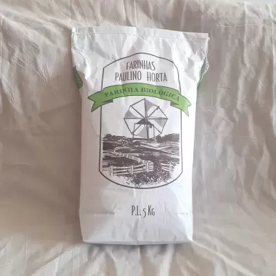 Farinha de Arroz Integral Biológica 5kg - Farinhas Paulino Horta