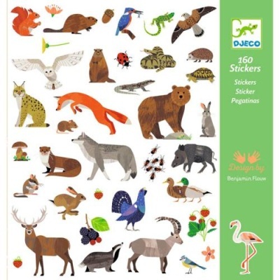Autocolantes Fauna x 160 - Djeco Arts & Crafts