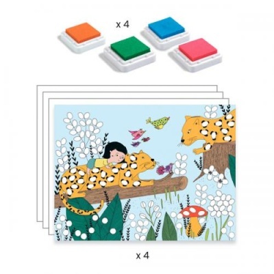 Atividade de Pintura Toca e Pinta - Djeco Arts & Crafts