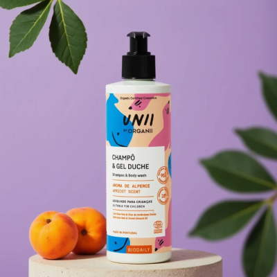 Champô & Gel de Duche 2 em 1 Kids Biológico 250ml - UNII