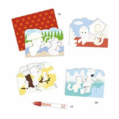 Jogo de Colorir com Água (Escondido Lá Fora) - Djeco Jogo de Colorir com Água (Escondido Lá Fora) - Djeco