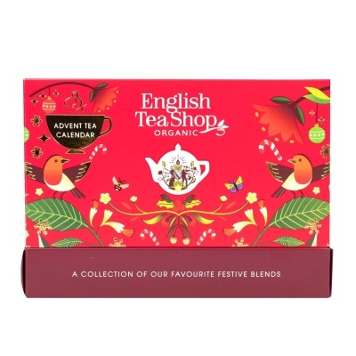 Calendário Advento Vermelho 25 Saquetas Chá Bio - English Tea Shop
