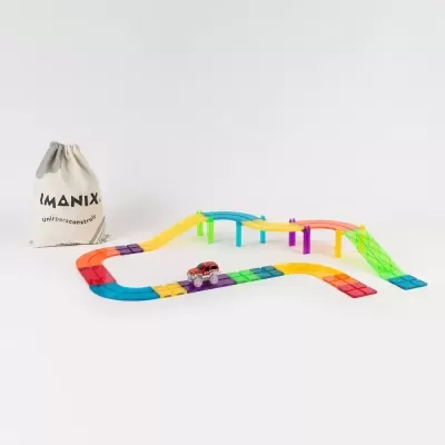 Imanix Pista Speedway 22 Peças Magnéticas Braintoys