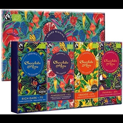 Pomegranate Gift Box Chocolate Vegan Biológico - Chocolate & Love