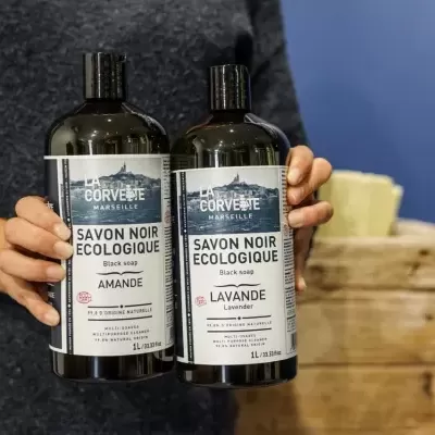 Sabão Negro Líquido Concentrado Lavanda 1L - La Corvette