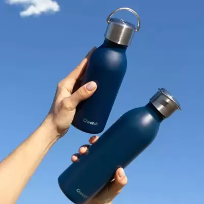 Garrafas Reutilizáveis Isotérmicas Active 600ml (inox reciclado ♻) - Qwetch
