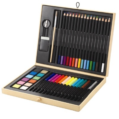 Caixa de Cores (com canetas, lápis e pincéis) - Djeco Arts & Crafts