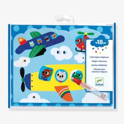 Jogo de Colorir com Água - Escondido No Céu - Djeco