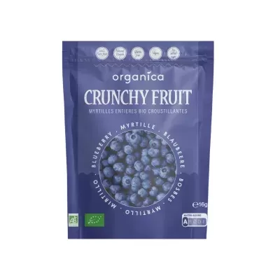 Mirtilos Crocantes Liofilizados Biológicos - Organica