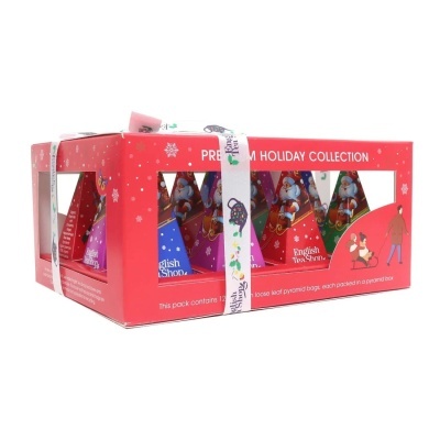 Holiday Prisma Vermelho Chá Natal 12 Pirâmides - English Tea Shop
