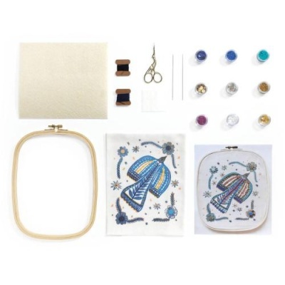 Atelier 59 Bordado com Missangas Pássaro - Djeco Arts & Crafts