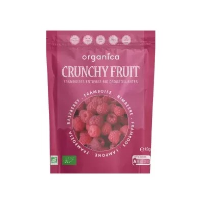 Framboesas Crocantes Liofilizadas Biológicas - Organica