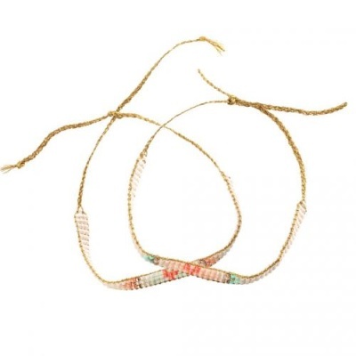 Constrói 2 Pulseiras (Miyuki e Corações) - Djeco