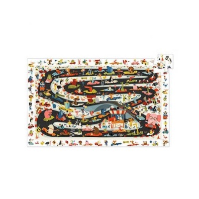 Puzzle de Observação Rally de Carros (54 peças) - Djeco
