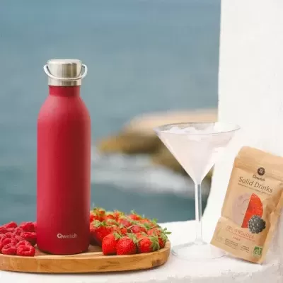 Garrafas Reutilizáveis Isotérmicas Active Matt 1L (inox reciclado ♻) - QWETCH