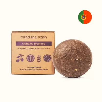 Champô Sólido para Cabelos Brancos ou Grisalhos BIO - Mind the Trash