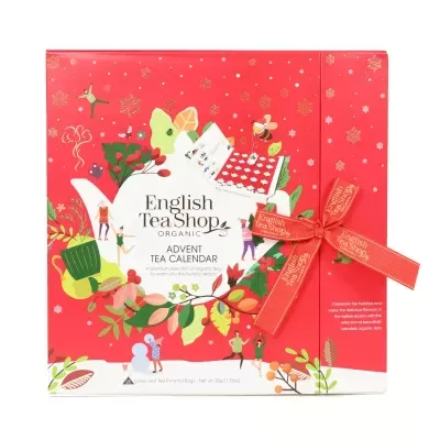 Calendário Advento Livro Vermelho 25 Pirâmides Chá Bio - English Tea Shop