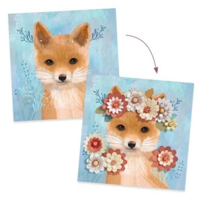 Coroas de Flores - Cria Quadros 3D - Djeco Arts & Crafts