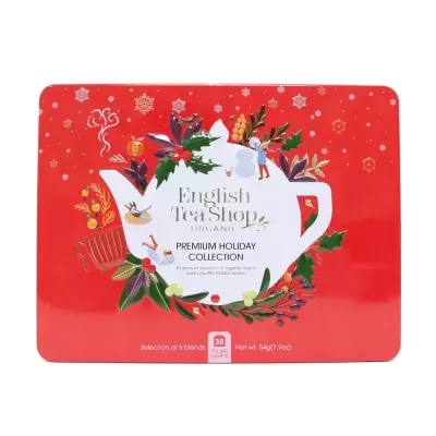 Premium Holiday Collection Lata Vermelha 36 Saquetas - English Tea Shop