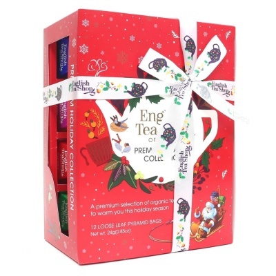 Holiday Prisma Vermelho Chá Natal 12 Pirâmides - English Tea Shop