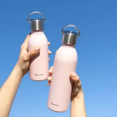 Garrafas Reutilizáveis Isotérmicas Active Matt 1L (inox reciclado ♻) - QWETCH