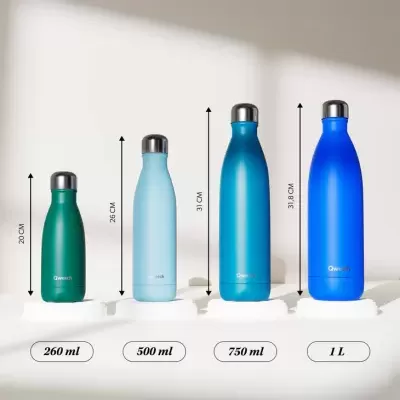 Garrafas Reutilizáveis Isotérmicas Granite 500ml - QWETCH