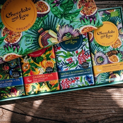 Passion Fruit Gift Box Chocolate Biológico - Chocolate & Love