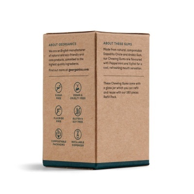 Pastilha Elástica Hortelã-pimenta (30 pastilhas) - Georganics