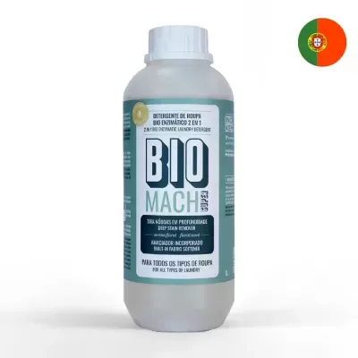 Biomach Super Detergente Roupa Enzimático Concentrado 1L - Inokem