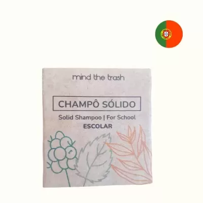 Champô Sólido Escolar Repelente de Piolhos BIO (Tamanho Viagem) - Mind the Trash
