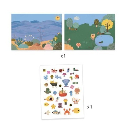 Autocolantes Reutilizáveis - Djeco Arts & Crafts