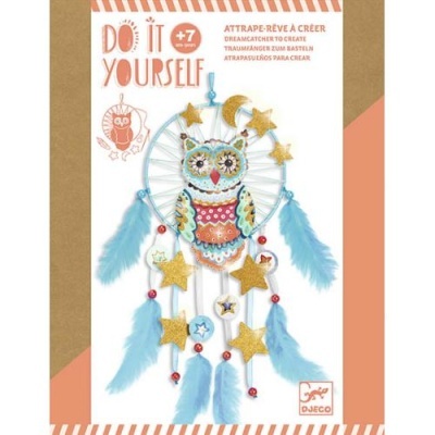 Cria um Apanha Sonhos (Coruja Dourada) DYI - Djeco Arts & Crafts