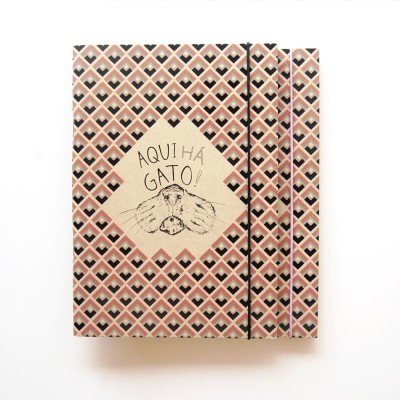 Caderno A5 "Aqui há gato!"