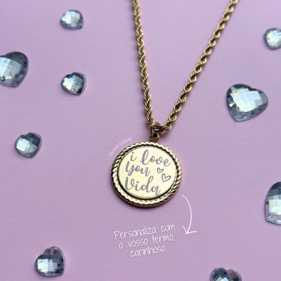 Colar Personalizado I Love You