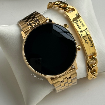 Conjunto Relógio & Pulseira Pai