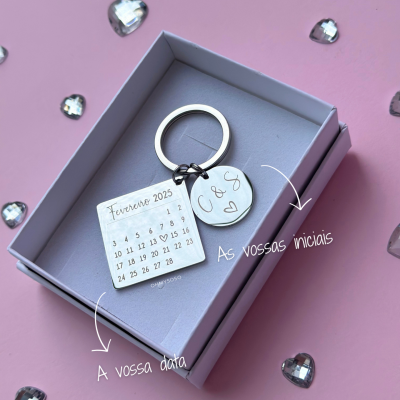 Porta-Chaves Personalizado Calendário