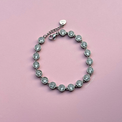 Pulseira Brilhante Esferas Detalhadas