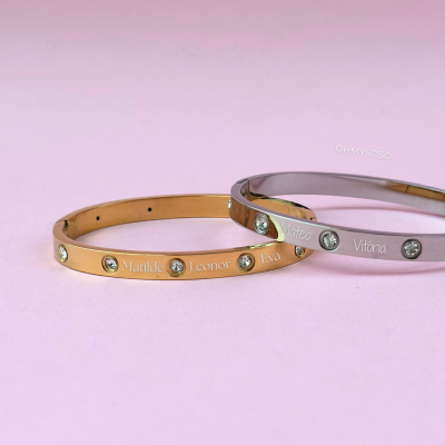 Pulseira Personalizada Brilhantes
