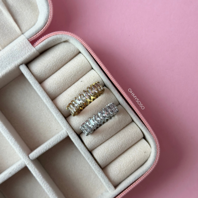 Anel Aliança Brilhante