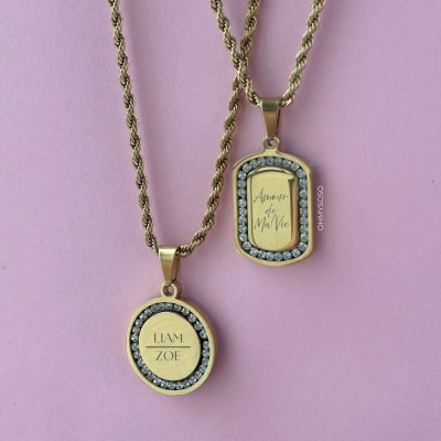 Colar Personalizado Brilhante