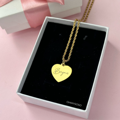 Colar Personalizado Caligrafia