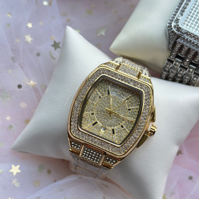 Relógio Brilhante Dourado