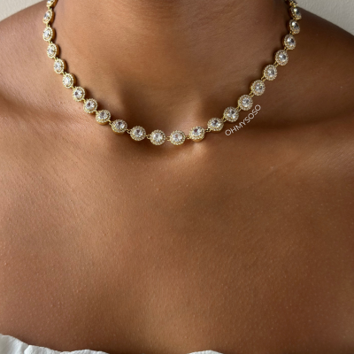 Colar Brilhante Esferas XL