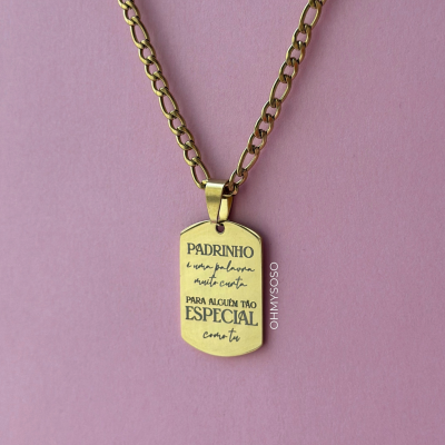 Colar Personalizado Padrinho