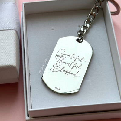 Porta-Chaves Personalizado com Texto