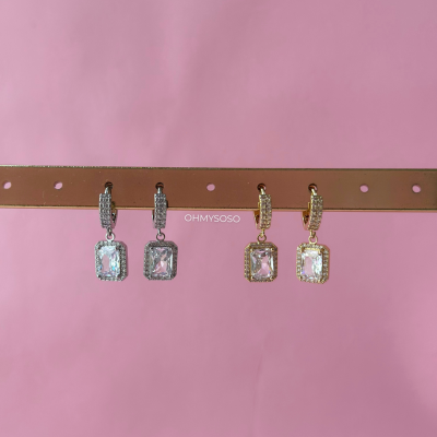 Argolas Brilhantes Pendentes