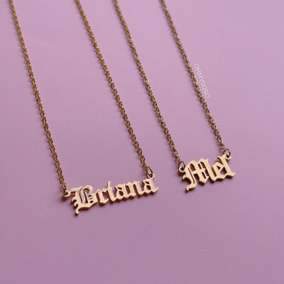 Colar Nomes Baddie Dourado